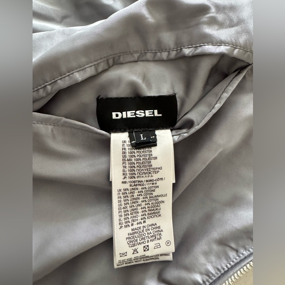 Diesel Men’s Jacket reversible size Large - Picture 8 of 14
